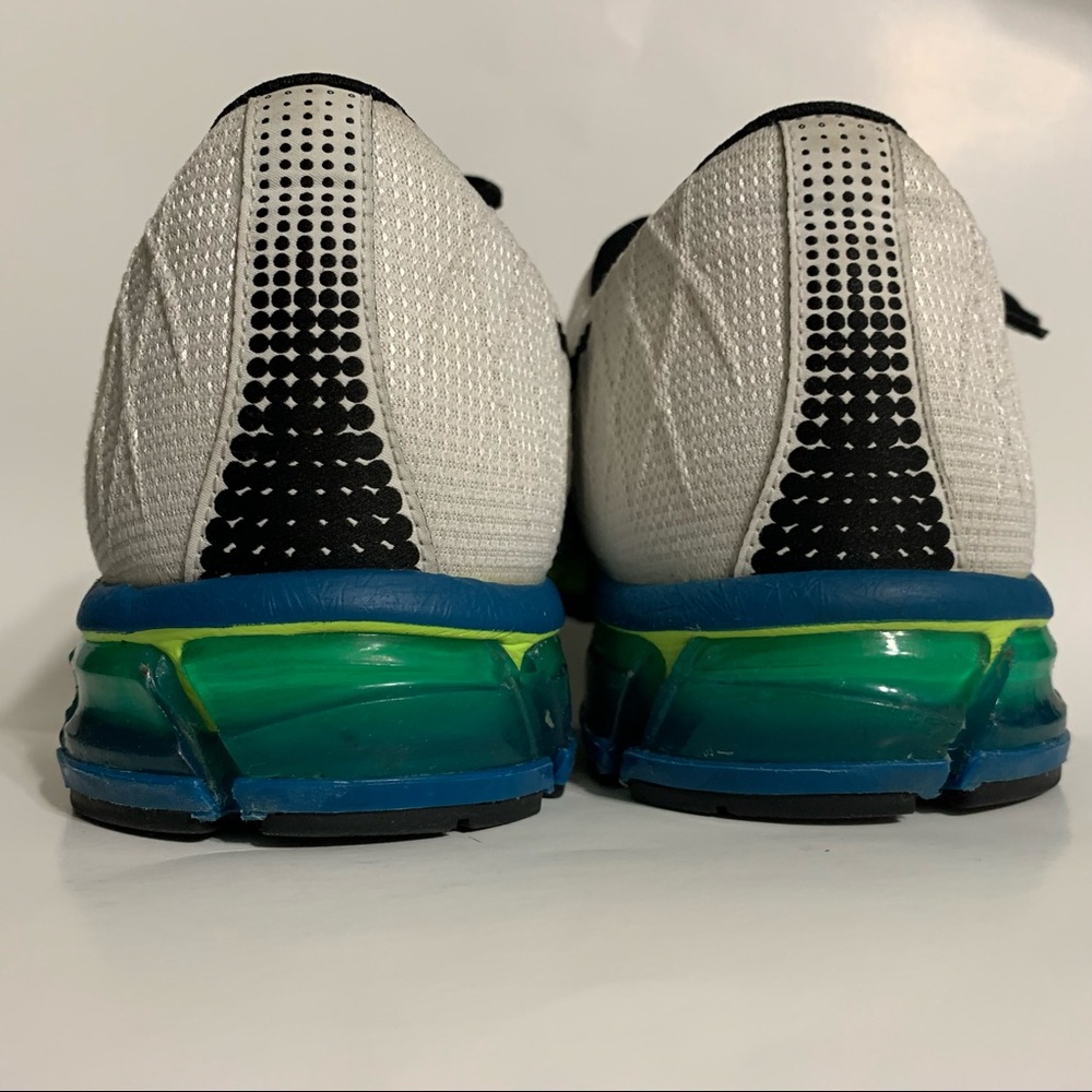 Asics Mens Gel Quantum 180 4 Shoes Size 12 White Safety-Yellow 1021A104-104 - Picture 6 of 11